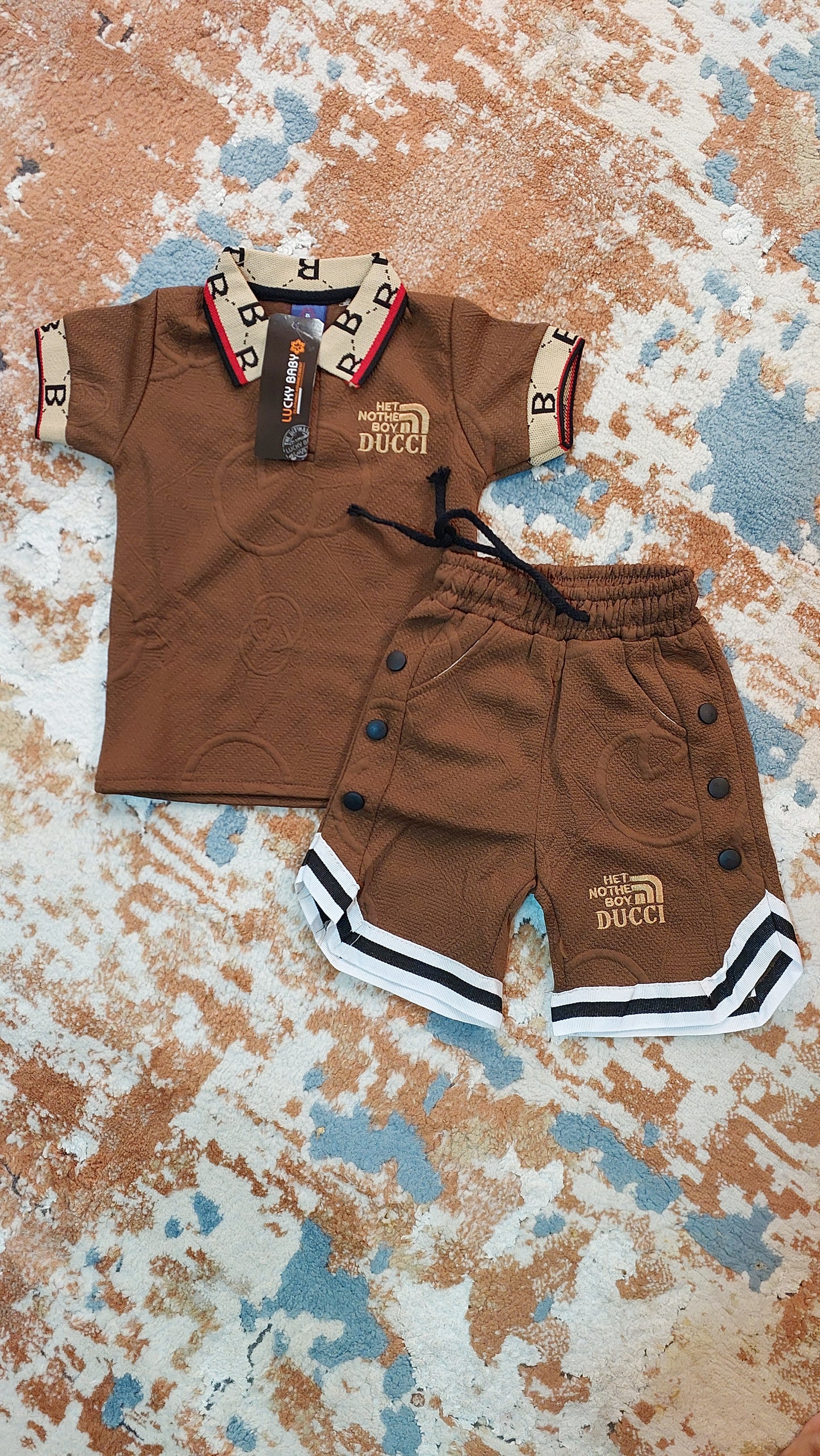 Trendy Polo Shirt & Shorts 2-Piece Outfit